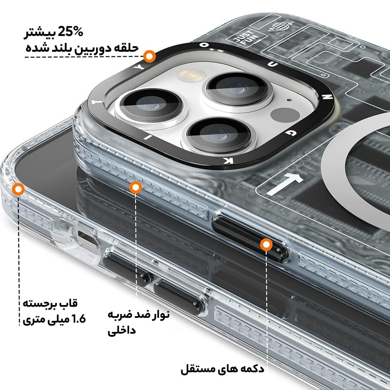 کاور یانگ کیت مدل تکلونوژی کد Z01 مناسب برای گوشی موبایل اپل iphone 14pro