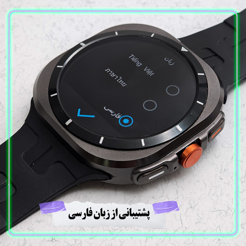 ساعت هوشمند 46 میلی متر وونک مدل VS1 با بند سیلیکونی