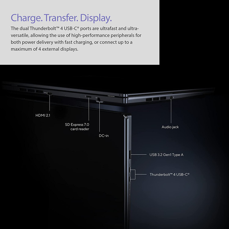 لپ تاپ 14.5 اینچی ایسوس مدل ZenBook Pro Duo 14 UX8402ZE-M3026W-i7 16GB 1SSD RTX3050Ti W