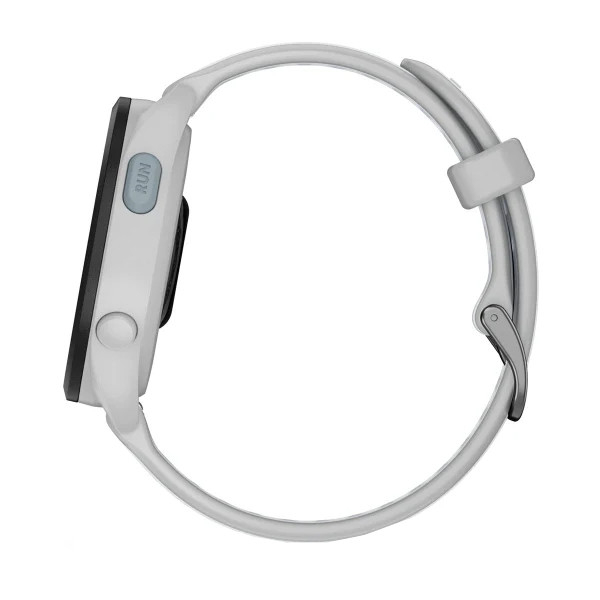 ساعت هوشمند گارمین مدل Forerunner 165 دارای قابلیت های کنترل موسیقی (Music Player)، قابلیت تغییر طرح ساعت یا تم بند سیلیکون