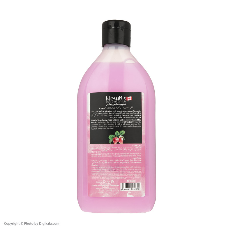 شامپو بدن نیوتیس مدل Strawberry حجم 400 میلی لیتر