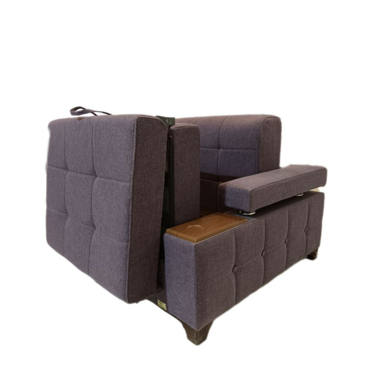 مبل تختخواب شو 1 نفره اورنگ مدل لالوسکی دسته دوبل