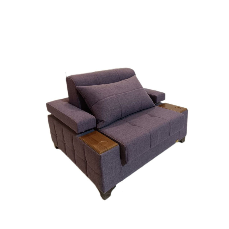 مبل تختخواب شو 1 نفره اورنگ مدل لالوسکی دسته دوبل