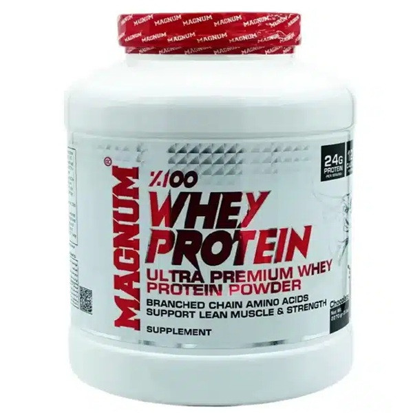 پودر وی پروتئین 100% مگنوم با طعم شکلات مگنوم ویتامینز - 2270 گرم